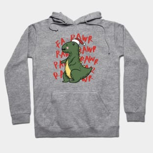 Cute Christmas T-Rex // Fa Rawr Rawr Rawr Rawr Hoodie